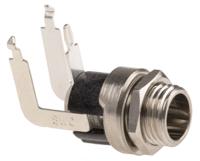 722ra Switchcraft Right Angle DC Socket Rated At 5.0A, 12.0 V, Panel Mount