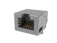rje3c1886402 Amphenol Communications Solutions RJE3C18864 Series Female Ethernet Connector, Surface Mount, Cat6a, EMI Shield 1 Port