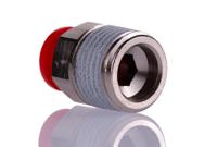 c01251048 Norgren, Push In 10 mm to R 1/2, Threaded-to-Tube Connection Style