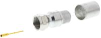 j01600a0006 Telegartner, Plug Cable Mount F Connector, 75Ω, Crimp Termination, Straight Body