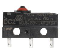 dc2c-a1aa ZF Button Micro Switch, Solder Terminal, 10.1 A @ 250 V ac, SPDT, IP6K7