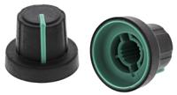 303tpn130-006237232 Sifam 18.9mm Black Potentiometer Knob for 6mm Shaft Splined, 3/03/TPN130-006/237/232