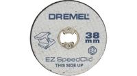 sc456b Dremel Aluminium Oxide Cutting Disc, 38mm x 1.12mm Thick, Very Fine Grade, P60 Grit, 12 in pack