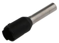 9004350000 Weidmuller Insulated Crimp Bootlace Ferrule, 8mm Pin Length, 1.7mm Pin Diameter, 1.5mm² Wire Size, Black