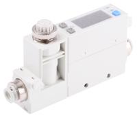 pfm725s-c6-a-w SMC PFM Series Integrated Display Flow Switch for Dry Air, Gas, 0.5 L/min Min, 25 L/min Max