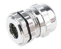 835-4096 RS PRO Metallic Nickel Plated Brass Cable Gland, PG11 Thread, 5mm min., 10mm max., IP68
