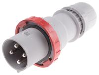 21812536 Scame IP67 Red Cable Mount 3P + E Industrial Power Plug, Rated At 125A, 415 V