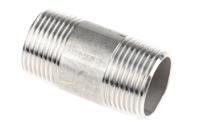 499-3265 RS PRO Stainless Steel Pipe Fitting, Straight Circular Barrel Nipple, Male R 1in x Male R 1in