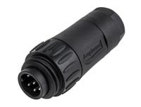 c016-30h006-110-12 Amphenol Industrial Circular Connector, 6 Contacts, Cable, Standard Connector, Plug, Male, IP67, Ecomate M Series