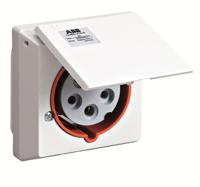 2cma178699r1000 Amphenol Industrial, 2CMA1 IP44 White 3P+N+E Industrial Power Socket, Rated At 16A, 415 V