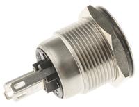 mpi00128d5 Bulgin MPI001 Series Illuminated Push Button Switch, Momentary, Panel Mount, 19.2mm Cutout, SPST, Green/Blue LED, 24V