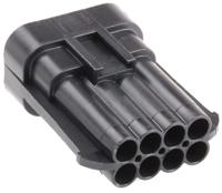 12047931 Delphi, Metri-Pack 150 Automotive Connector Plug Black Cable Mount 8 Way, Crimp Termination