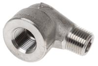 826-6946 RS PRO Stainless Steel Pipe Fitting, 90° Circular Elbow, Male R 1/2in x Female Rc 1/2in