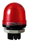 80110075 Werma EM 801 Series Red Steady Beacon, 24 V ac/dc, Panel Mount, LED Bulb, IP65