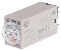 h3y-4-ac200-230-3m Omron H3Y-4 Series DIN Rail, Surface Mount Timer Relay, 200 → 230V ac, 4-Contact, 0.1 → 3min, 1-Function,