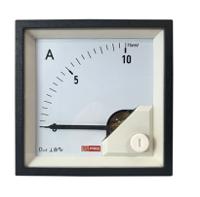 186-2490 RS PRO Analogue Panel Ammeter 0/10A For Shunt 75mV DC, 68mm x 68mm, 1 % Moving Coil
