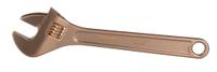 nsb001-250 Bahco Adjustable Spanner, 250 mm Overall, 30mm Jaw Capacity, Metal Handle, Non-Sparking