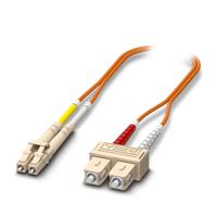 1115607 Phoenix Contact SC to LC OM2 Multi Mode Fibre Optic Cable, 1m