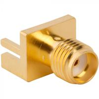 132414 Amphenol RF, Jack End Launch SMA Connector, Solder Termination, Straight Body
