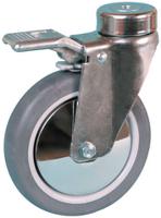 349221 Guitel Hervieu Braked Swivel Castor Wheel, 100kg Capacity, 125mm Wheel