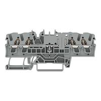 2002-1861 WAGO  TOPJOB S Series Grey, 2.5mm², 1-Level, Push In Termination, ATEX, CSA, IECEx