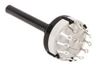 ck1041 Lorlin, 4 Position 3PST Rotary Switch, 150 mA@ 250 V ac, Solder Tab