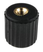 631-9085 RS PRO Black Knurled Clamping Knob, M4, Threaded Hole