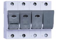 e1012602 Mersen 63A Bottle Fuse Holder, 3P+N, 400V ac