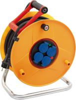 1206841 brennenstuhl 25m 4 Socket Type E - French Cable Reel Open Reel, 230 V, IP44