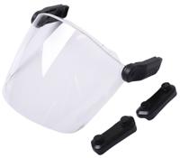 9906006 uvex Clear Flip Up PC Visor with Face Guard , Resistant To Electric Arcs, Liquids, Molten Metal