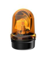 88533075 Werma 885 Series Yellow Rotating Beacon, 24 V, Base Mount, LED Bulb, IP65