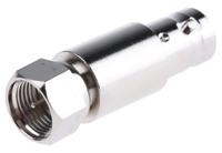 j01008a0031 Telegartner Straight RF Adapter BNC Socket to Type F Plug