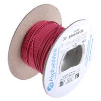 6716-rd005 Alpha Wire Ecogen Ecowire Series Red 1.3 mm² Hook Up Wire, 16 AWG, 26/0.25 mm, 30m, MPPE Insulation, 6716 RD005