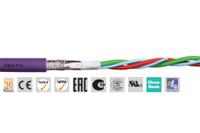 cfbuspvc020-50m Igus chainflex CFBUS.PVC Data Cable, 4 Cores 0.25 mm² 23 AWG, Screened, 50 m, Purple Polyvinyl Chloride Sheath