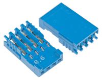 281786-4 TE Connectivity, AMPMODU HE14 Female Connector Housing, 2.54mm Pitch, 4 Way, 1 Row