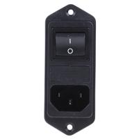 fn282-6-06 Schaffner 6A, 250 V ac Male Panel Mount IEC Filter 2 Pole FN282-6-06, Faston 2 Fuse