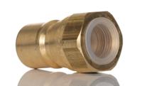 768-5822 RS PRO Brass Male Hydraulic Quick Connect Coupling, BSP 3/8 Male