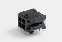 430450402 Molex Micro-Fit 3.0 Series Right Angle Through Hole PCB Header, 4 Contact(s), 3 mm Pitch, 2 Row, Shrouded