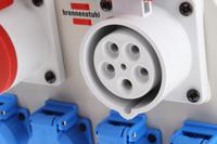 1153750 brennenstuhl 2m 2 + 4 Socket BS4343/EN60309 110V-16A Extension Lead, 230 V, 400 V, IP44
