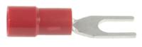 270-7656 RS PRO Insulated Crimp Spade Connector, 0.5mm² to 1.5mm², 22AWG to 16AWG, 3.7mm Stud Size Vinyl, Red