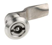 341-0214 Steinbach & Vollman Stainless Steel Tumbler Lock, 26mm Panel-to-Tongue, 20.2 x 20.2mm Cutout, Key Unlock