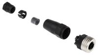 933139100-elka-4012-pg7-black Hirschmann Circular Connector, 4 Contacts, Cable, M12 Connector, Socket, Female, IP67, E Series