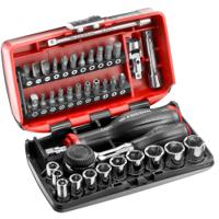 r360nano-u1 Facom 38-Piece Imperial 1/4 in Standard Socket/Bit Set with Ratchet, 6 point