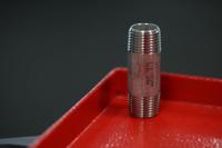 499-3243 RS PRO Stainless Steel Pipe Fitting, Straight Circular Barrel Nipple, Male R 1/2in x Male R 1/2in