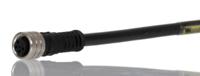 1200270129 Brad from Molex Female Straight, Right Angle to Male 3 way Threaded Sensor Actuator Cable, 2 m