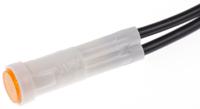 l295000nac Arcolectric (Bulgin) Ltd 2950 Series Orange Neon Panel Mount Indicator, 230V ac, 8mm Mounting Hole Size, Lead Wires