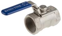 499-2824 RS PRO Stainless Steel Reduced Bore, 2 Way, Ball Valve, Threaded, BSPP 1 1/4in, 68bar Operating Pressure