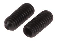 432-637 Black, Self-Colour Steel Hex Socket Set M2.5 x 6mm Grub Screw
