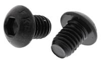 822-9117 RS PRO Black, Self-Colour Steel Hex Socket Button Screw, ISO 7380, M6 x 8mm