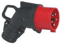 0-528-53 Legrand, HYPRA IP44 Red Cable Mount 3P + E Right Angle Industrial Power Plug, Rated At 32A, 415 V